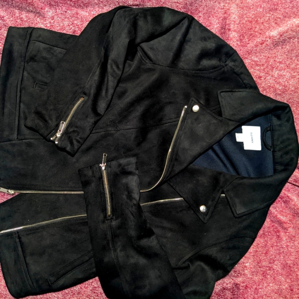 Suede Moto Jacket